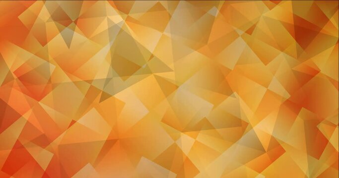 4K looping light orange polygonal abstract footage. Trendy vibrant holographic clip in halftone style. 4K design for presentations. 4096 x 2160, 60 fps. Codec Photo JPEG.