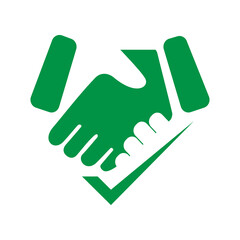 deal handshake shake hand logo sign vector the design of teamwork and trust illustrations partnership friendship cooperation business