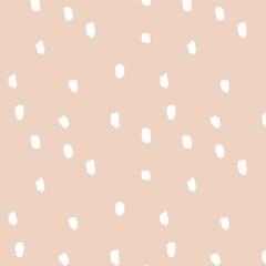 Dot pattern beige cream pink background geometry for fabric
