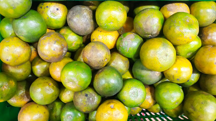 Fresh orange fruit is ready to eat and sell