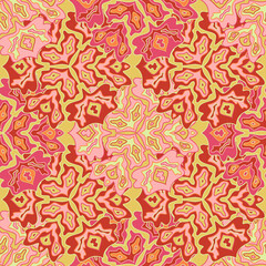 Fototapeta na wymiar Abstract tileable floral seamless pattern design.