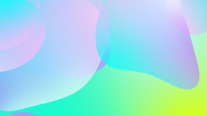 Abstract gradient geometric background. Fluid shapes and colorful graphic design.