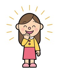 若い 女性 笑顔