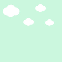 Sky clouds background. Vector illustration