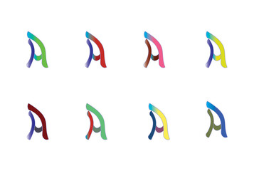 set of colorful vector icons