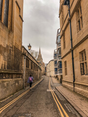 sunset old town within England