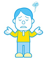 若い 男性 残念 シンプルカラー