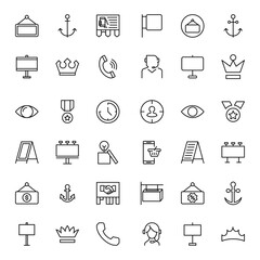 Marketing line icon set.
