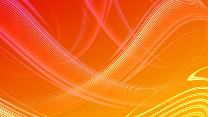 Abstract red yellow gradient geometric background. ์Neon light curved lines and shape with colorful graphic design.
