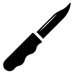 
Icon of cutting tool, knife in editable trendy style 
