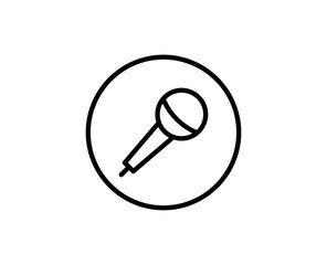 Microphone line icon