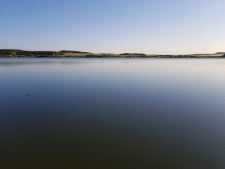 Calm water surface in the lake