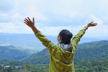 happy young woman