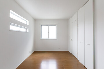 新築の家の内観と収納