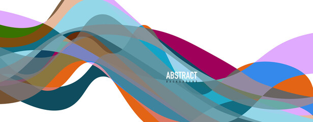 Fluid wave colorful abstract background. Dynamic colorful vibrant vector design
