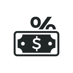 Deposit interest rate icon