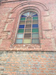 Fototapeta na wymiar window in a brick wall costa rica