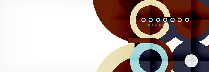 Circles and lines abstract background for covers, banners, flyers and posters and other templates