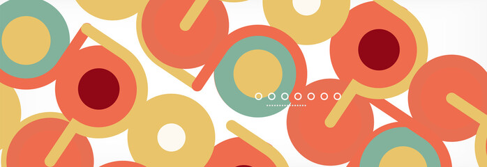 Circles and lines abstract background for covers, banners, flyers and posters and other templates