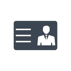 Identification card icon ( vector illustration )