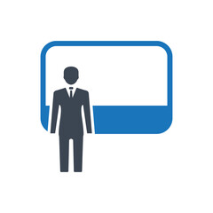Presentation icon ( vector illustration )