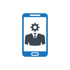 Online business management icon ( vector illustration )