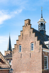 Fototapeta premium church and town hall of Ameide, The Netherlands