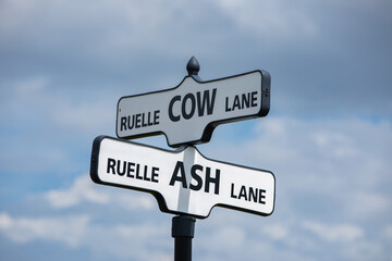 close up photo of a road signs