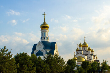 Fototapeta na wymiar Russian Orthodox Church in Anapa