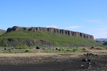 Fototapeta na wymiar Unberührte Landschaft und Natur im Süden von Island