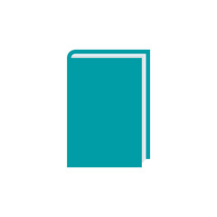 Book flat icon, vector illustration isolated on white background
