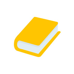 Book flat icon, vector illustration isolated on white background
