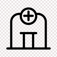 Obraz premium hospital vector icon