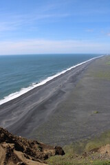 Isl&auml;ndische K&uuml;ste vom Dyrh&oacute;laey Aussichtspunkt 