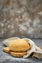 Fresh homemade yeast-free bread