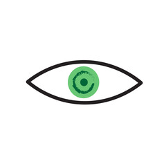 Eye icon vector