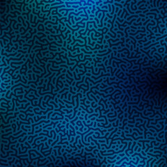 Generative algorithm psychedelic background. Reaction-diffusion or turing pattern formation.