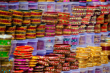 Colorful Rajasthani bangles