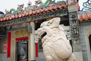 Hong Kong temple facade