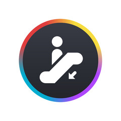 Escalator - Going Down -  Push Button