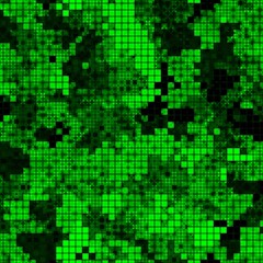 Military camouflage seamless pattern. Urban digital pixel style.