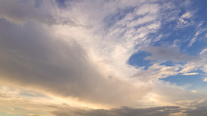 Beautiful Blue and white Sky. 