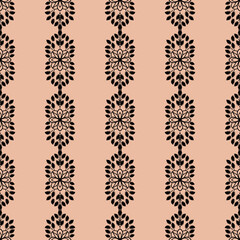 Seamless damask pattern wallpaper. Vintage decor in Victorian style.