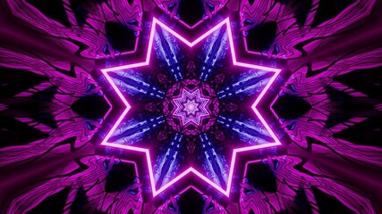 Fototapeta Radiating Edge Kaleidoscopic Dark Portal 3d illustration background obraz