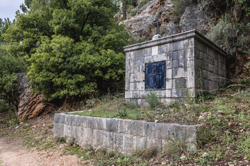 Tomb near Monastery of Our Lady of Qannoubine in Kadisha Valley also spelled as Qadisha in Lebanon