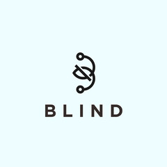 blind logo / blind icon