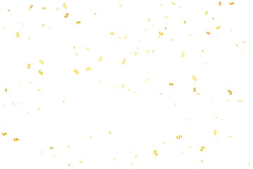 Luxury Golden Confetti On White Background. Celebration & Party. Vector Illustration