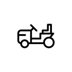 lawn mower icon vector design trendy
