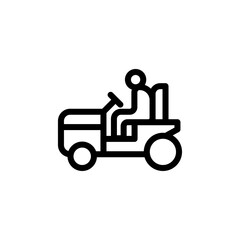 lawn mower icon vector design trendy