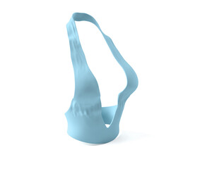 3d render of vintage red dress with black polka dots. Fashionable sleeveless retro cocktail dress. Summer pinup red dress with black bow and black belt. 3d rendering isolated on white background